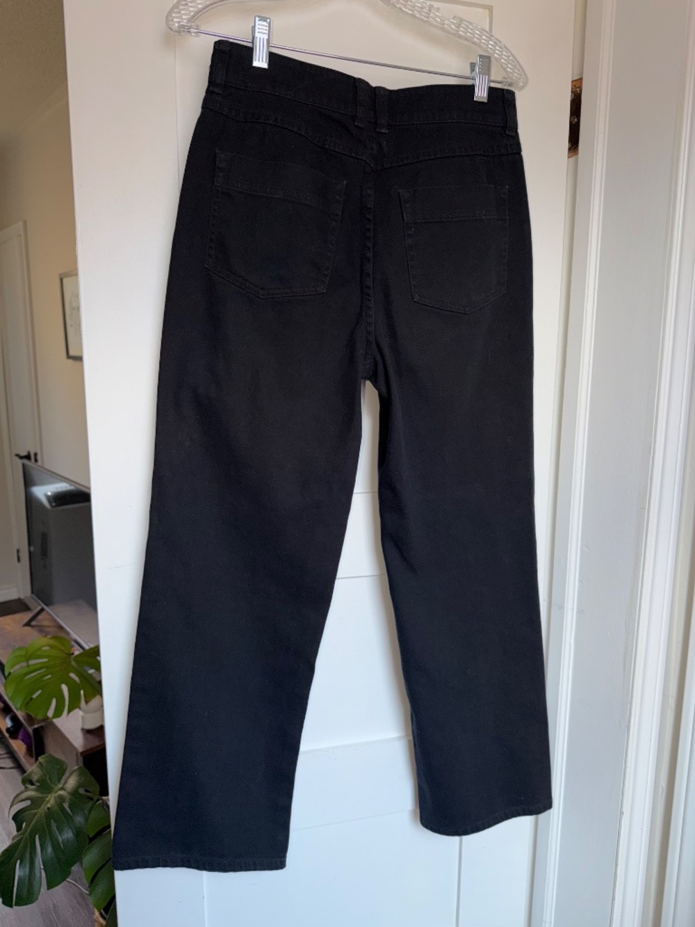 Frank And Oak Black Wide Leg Jeans – Size 8 - Picture 6 of 13